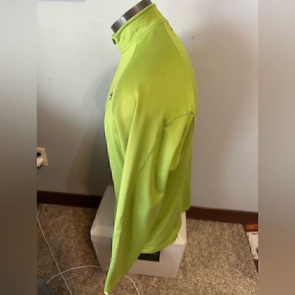 Under Armour Mens Medium Green Half ZIP Pullover - Picture 3 of 7